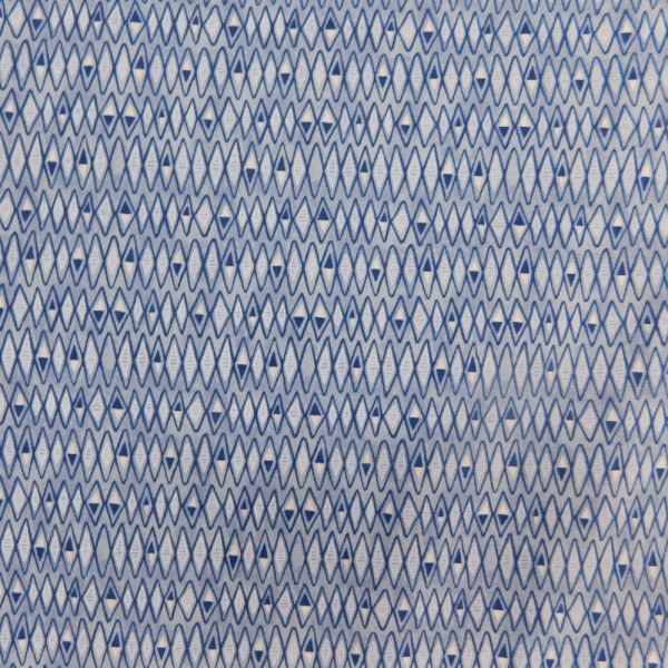 Quilting Patchwork Sewing Fabric Blue Diamond 50x55cm FQ