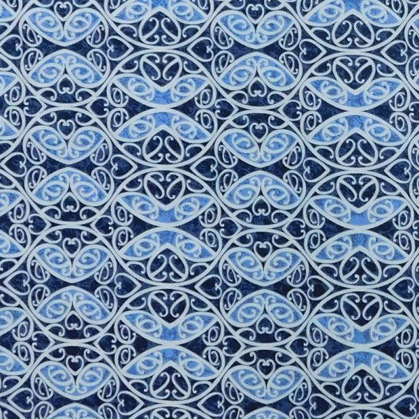 Quilting Patchwork Sewing Fabric Blue Moods 50x55cm FQ