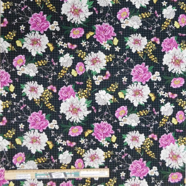 Quilting Patchwork Sewing Fabric Scrapbook Floral 50x55cm FQ