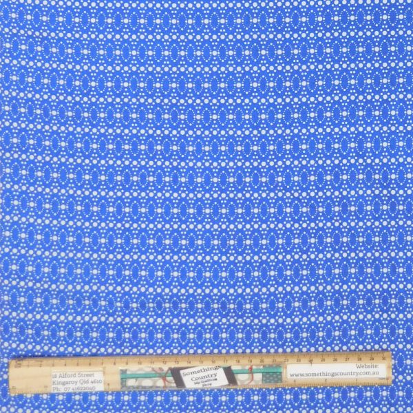 Quilting Patchwork Sewing Fabric Blue Dot Mania 50x55cm FQ