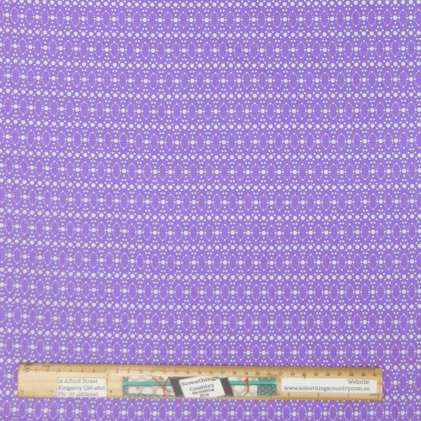 Quilting Patchwork Sewing Fabric Purple Dot Mania 50x55cm FQ