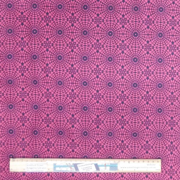 Quilting Patchwork Sewing Fabric Pink Nonna 50x55cm FQ