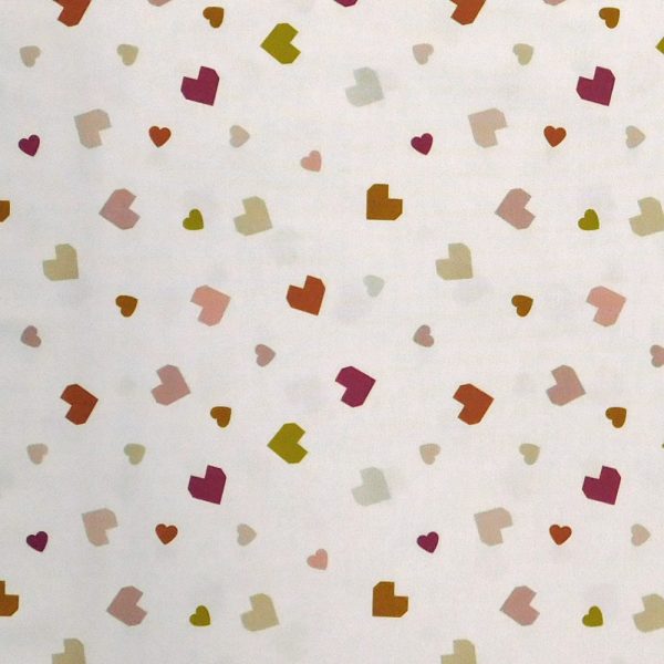 Quilting Patchwork Sewing Fabric Baby Hearts 50x55cm FQ