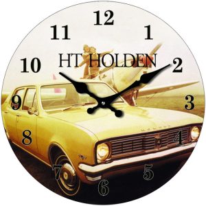 French Country Glass Wall Clock Small 17cm HT Holden Clocks