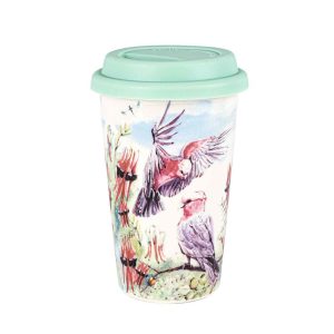 Landmark Fauna & Flora Tea Coffee Galah Travel Mug Cup