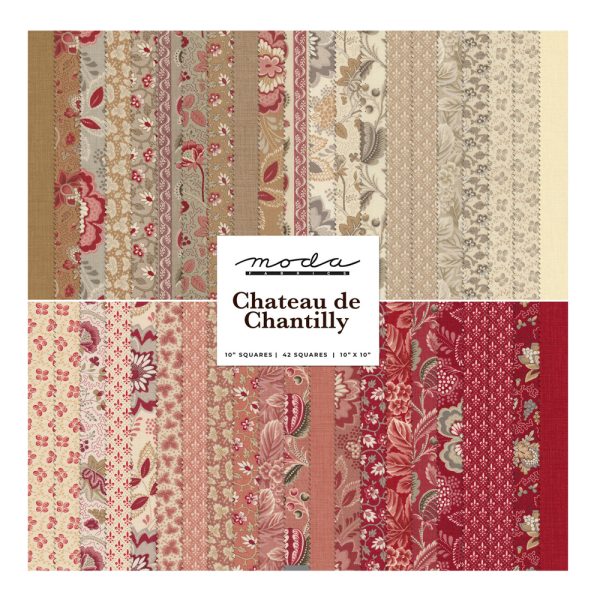 Moda Quilting Patchwork Charm Pack Chateau De Chantilly 5 Inch Fabrics