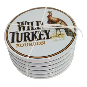 Kitchen Cork Backed Ceramic Coasters Wild Turkey Set 6