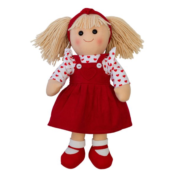 Hopscotch Lovely Soft Rag Doll Audrey Girl Dressed Doll Large 35cm