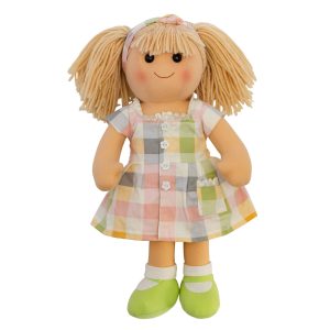 Hopscotch Lovely Soft Rag Doll Ava Girl Dressed Doll Large 35cm