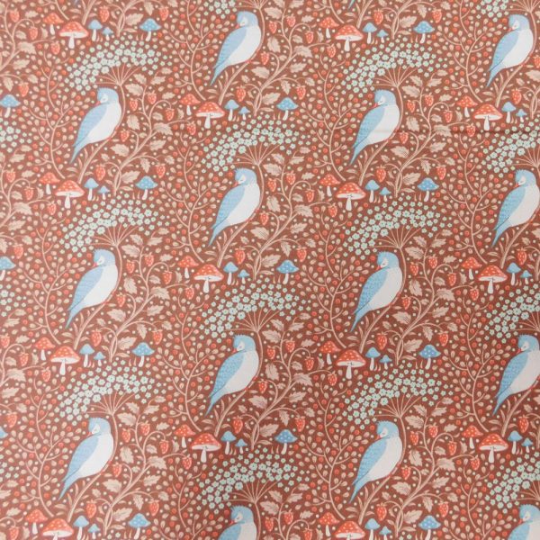 Quilting Patchwork Fabric TILDA Hibernation Sleepybird Pecan 50x55cm FQ