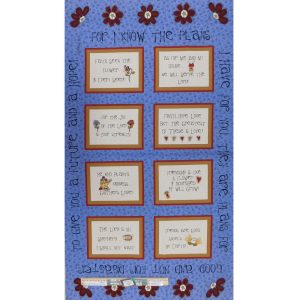 Patchwork Quilting Sewing Fabric Seeds of Faith Panel 60x110cm
