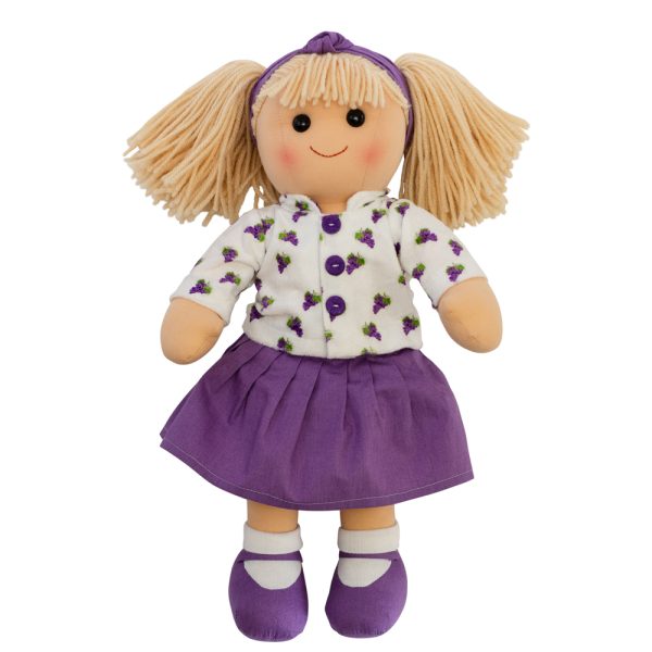 Hopscotch Lovely Soft Rag Doll Polly Girl Dressed Doll Large 35cm
