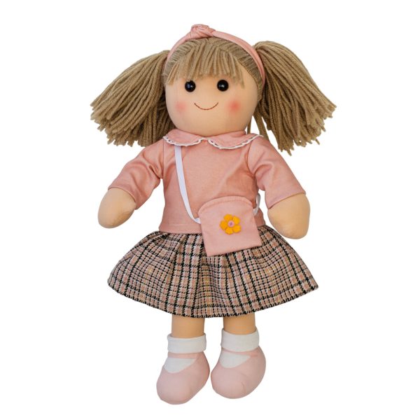 Hopscotch Lovely Soft Rag Doll Claudette Girl Dressed Doll Large 35cm