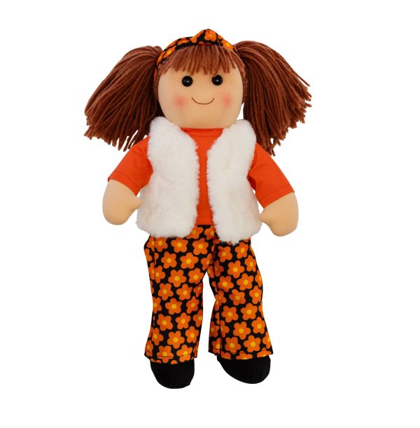 Hopscotch Lovely Soft Rag Doll Cleo Girl Dressed Doll Large 35cm