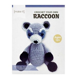 Make It Crochet Your Own Racoon Kit Stuffed DIY Toy