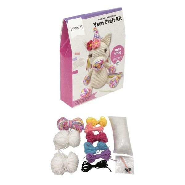 Make It Crochet Your Own Cute Unicorn Kit Stuffed DIY Toy