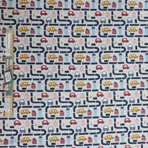 Patchwork Quilting Sewing Fabric Rush Hour Allover 50x55cm FQ