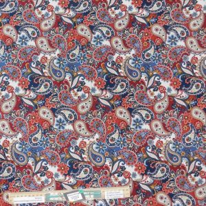 Patchwork Quilting Sewing Fabric Cottonwood Paisley Allover 50x55cm FQ