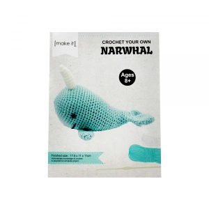 Make It Crochet Your Own Cute Narwhal Kit Stuffed DIY Toy