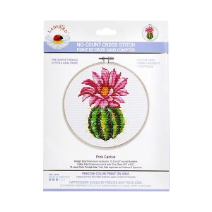 Ladybird No Count X Cross Stitch Pink Cactus Kit