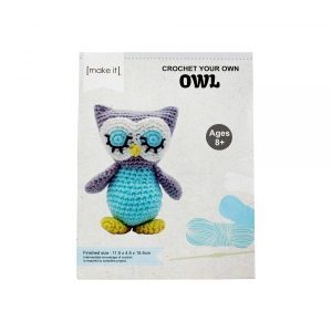 Make It Crochet Your Own Cute Owl Kit Stuffed DIY Toy
