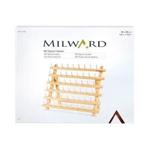 Milward 60 Wooden Spool Rack Freestanding Thread Holder