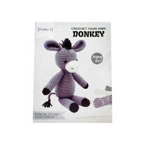 Make It Crochet Your Own Cute Donkey Kit Stuffed DIY Toy