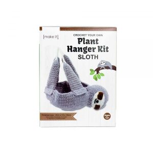 Crochet Your Own Plant Holder Sloth Kit