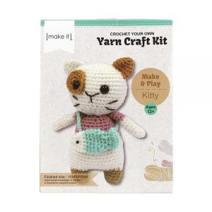 Make It Crochet Your Own Kitty Cat Kit Stuffed DIY Toy