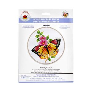 Ladybird No Count X Cross Stitch Butterfly Bouquet Kit