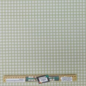 Patchwork Quilting Sewing Fabric Green Checkerboard Allover 50x55cm FQ
