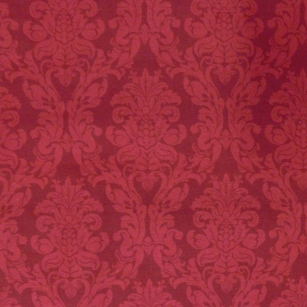 Patchwork Quilting Sewing Fabric Damask Red Allover 50x55cm FQ