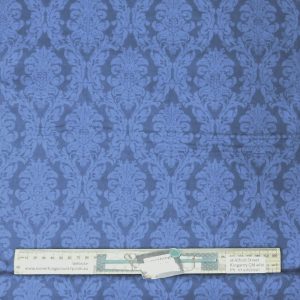 Patchwork Quilting Sewing Fabric Damask Blue Allover 50x55cm FQ
