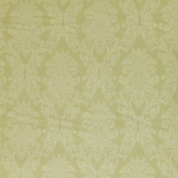 Patchwork Quilting Sewing Fabric Damask Olive Allover 50x55cm FQ