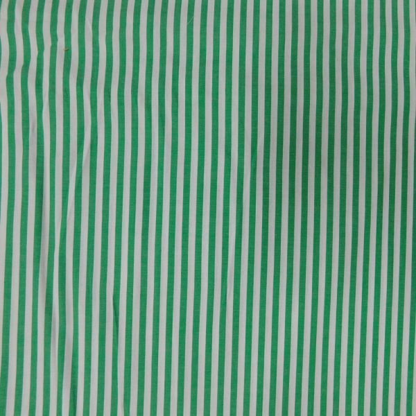 Quilting Patchwork Sewing Fabric 4mm Green Stripe 145x50cm