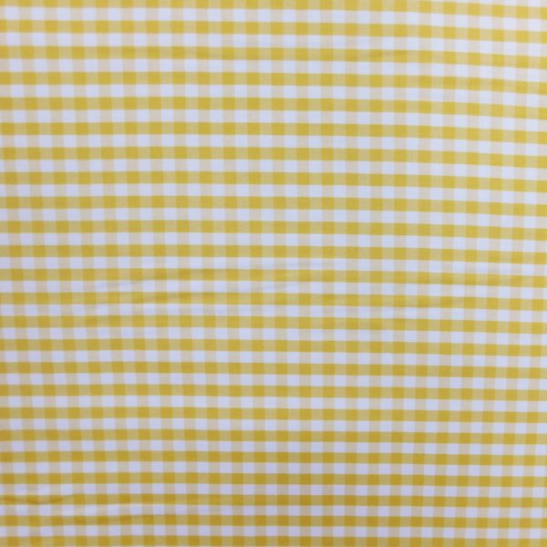 Patchwork Quilting Sewing Fabric Sunnyside Yellow Gingham Check 50x55cm FQ