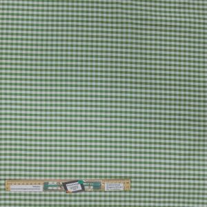 Patchwork Quilting Sewing Fabric Crocodile Green Gingham Check 50x55cm FQ