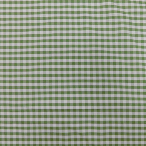 Patchwork Quilting Sewing Fabric Crocodile Green Gingham Check 50x55cm FQ