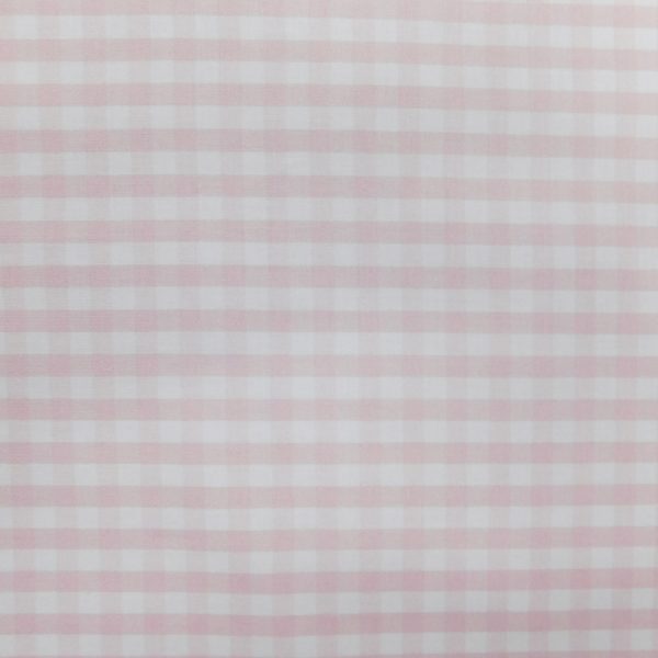 Patchwork Quilting Sewing Fabric Petal Pink Gingham Check 50x55cm FQ