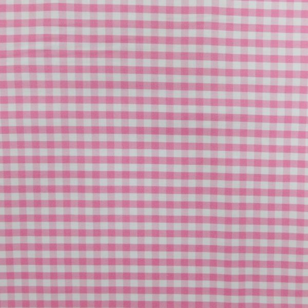 Patchwork Quilting Sewing Fabric Light Pink Gingham Check 50x55cm FQ