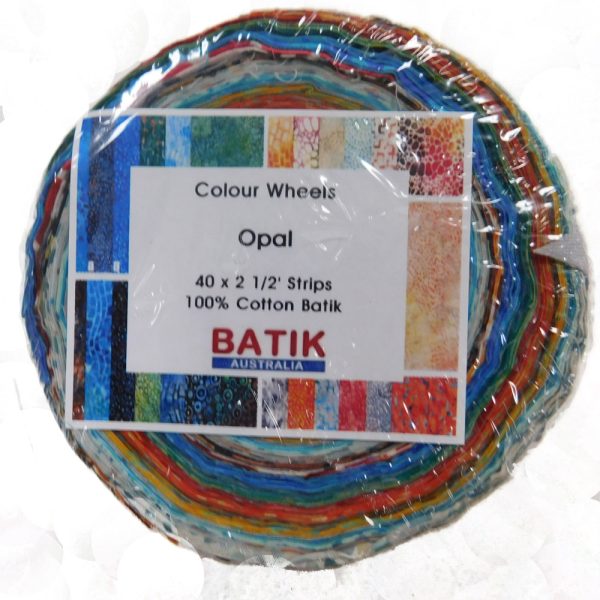 Batik Quilting Patchwork Sewing Jelly Roll Opal 2.5 Inch Fabrics