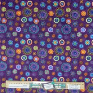 Patchwork Quilting Fabric Aboriginal Walkabout Medallions 50x55cm FQ