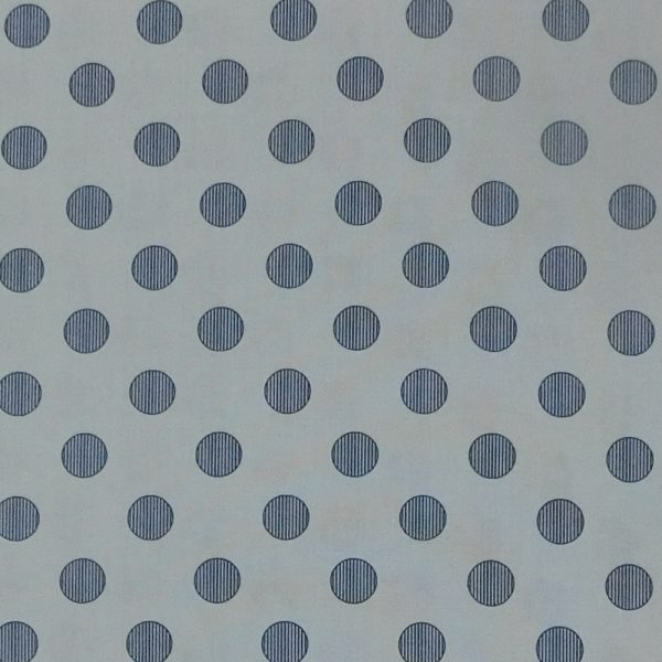 Patchwork Quilting Sewing Fabric Blue on Blue Spots 50x55cm FQ