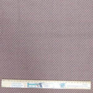 Patchwork Quilting Sewing Fabric Brown Check Hearts 50x55cm FQ