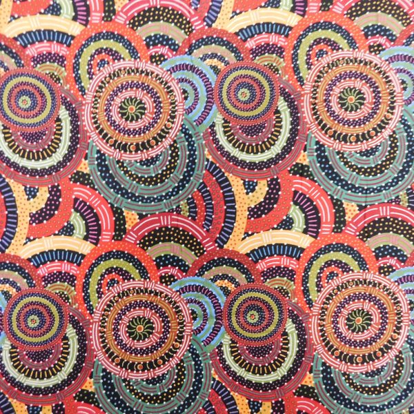 Patchwork Quilting Fabric Aboriginal Women's Body Dreaming 50x55cm FQ
