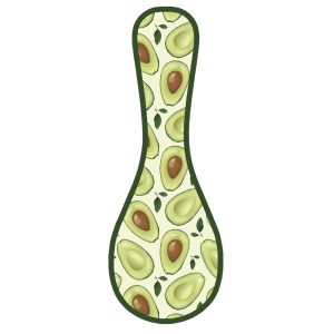 Kitchen Ceramic Spoon Rest Avocado Cooking Aid
