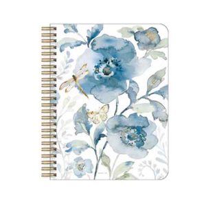 Legacy Spiral Note Book Blue Flower Medium Notebook