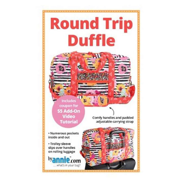 Quilting Sewing Patchwork By Annie Round Trip Duffle Pattern Only