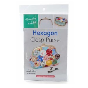 Hexagon Clasp Purse Kit and Pattern Including Hardware
