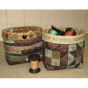 The Birdhouse Designs Fabric Baskets Printed Pattern